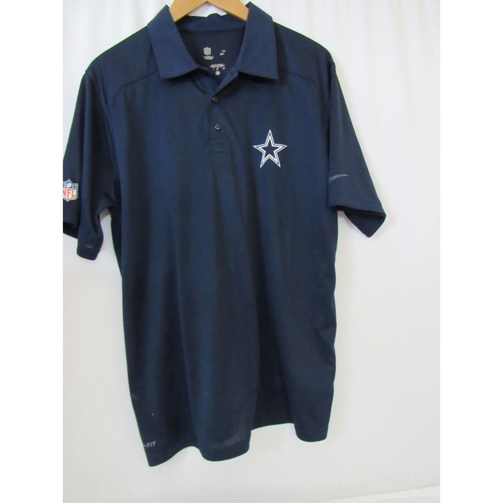 NFL TEAM APPAREL -Dallas Cowboys  S/S Polo Shirt Blue Men's Size L